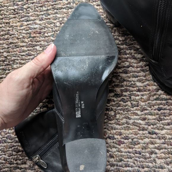 Harley Davidson Leather women's boots black - Picture 2 of 6